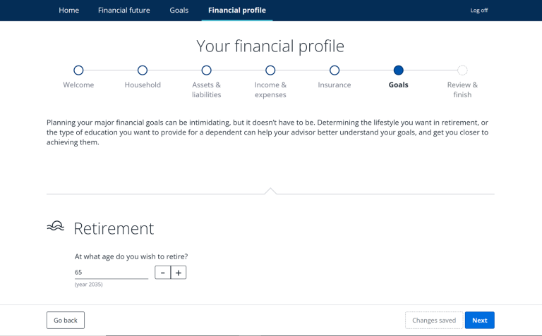 NaviPlan Client Portal eFact Finder